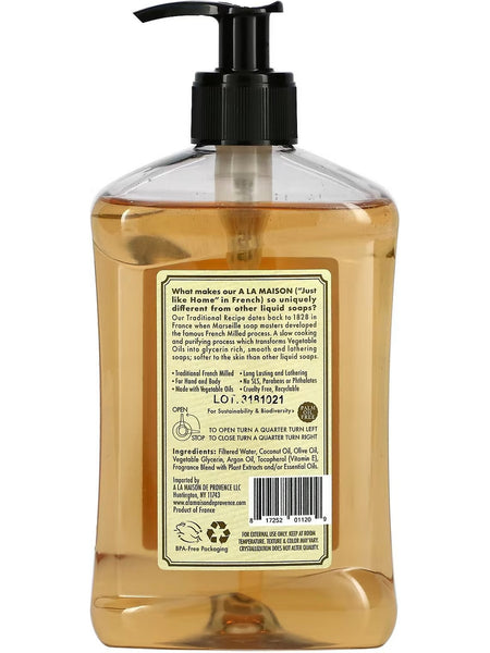 A La Maison de Provence, Pure Coconut Liquid Soap, 16.9 fl oz