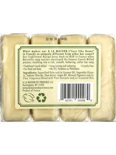 A La Maison de Provence, Rosemary Mint Bar Soap Value Pack, 4 Bars