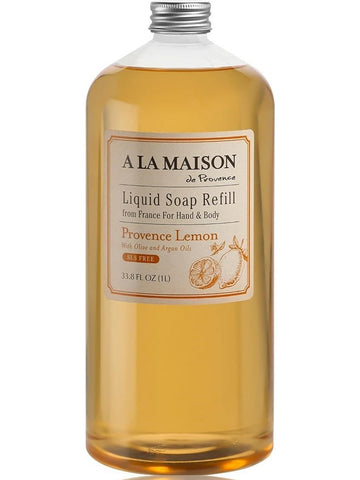 A La Maison de Provence, Provence Lemon Liquid Soap Refill, 33.8 fl oz