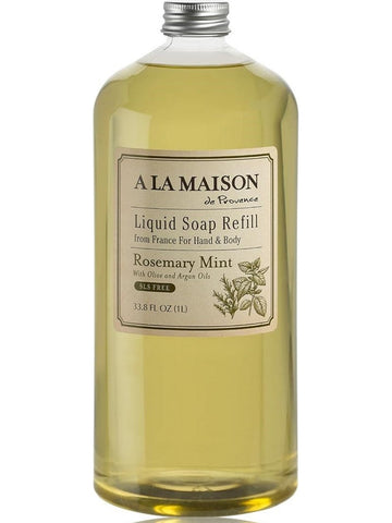 A La Maison de Provence, Rosemary Mint Liquid Soap Refill, 33.8 fl oz