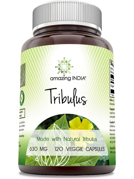 Amazing India, Tribulus, 630 mg, 120 Veggie Capsules