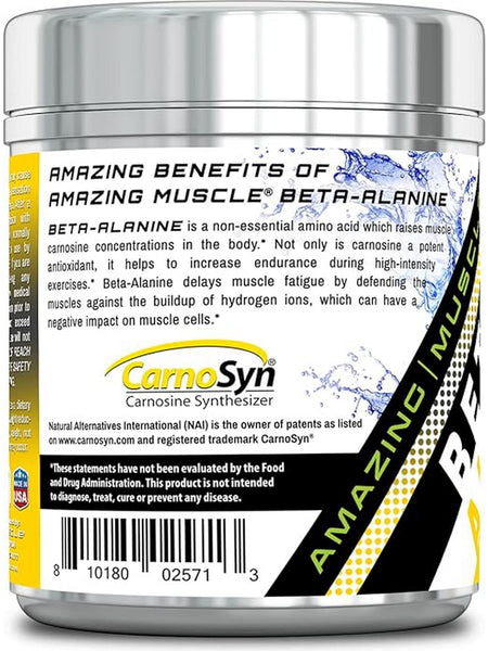 Amazing Muscle, Beta-Alanine, Unflavored, 1 lb