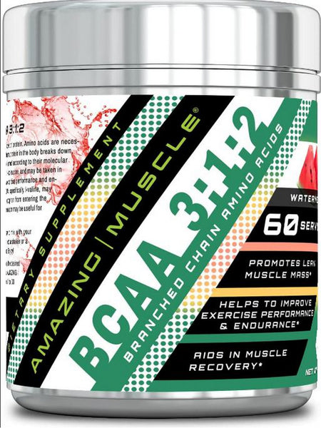 Amazing Muscle, BCAA 3:1:2, Watermelon, 1.1 lb