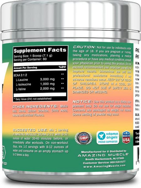 Amazing Muscle, BCAA 3:1:2, Watermelon, 1.1 lb