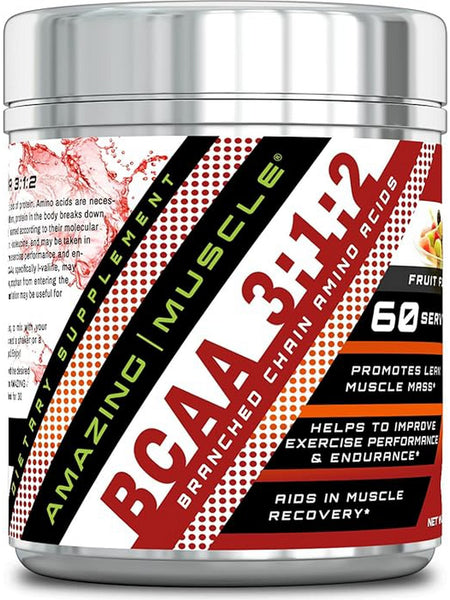 Amazing Muscle, BCAA 3:1:2, Fruit Punch, 0.94 lb