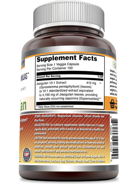 Amazing Formulas, Jiaogulan, 4100 mg, 100 Veggie Capsules