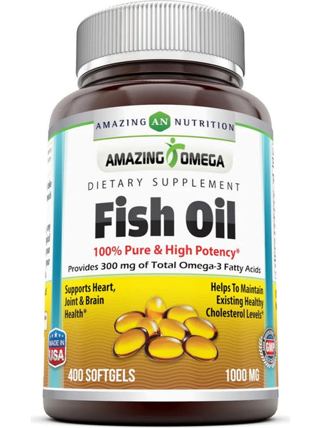 Amazing Omega, Fish Oil, 1000 mg, 400 softgels