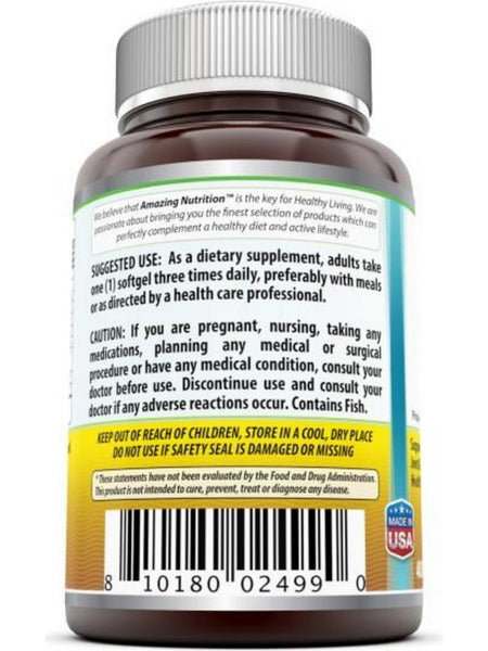 Amazing Omega, Fish Oil, 1000 mg, 400 softgels