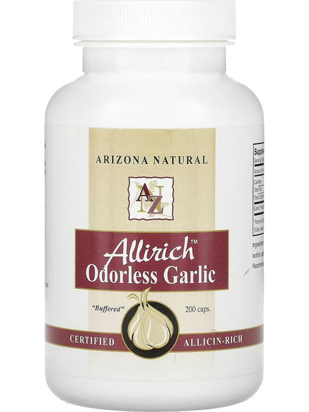 Arizona Natural, Allirich Odorless Garlic, 200 Caps