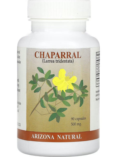 Arizona Natural, Chaparral (Larrea tridentata), 500 mg, 90 Capsules