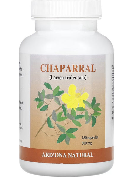 Arizona Natural, Chaparral (Larrea tridentata), 500 mg, 180 Capsules