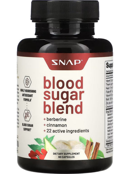 Snap Supplements, Blood Sugar Blend, 60 Capsules