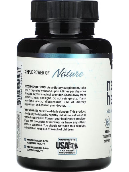 Snap Supplements, Nerve Health With Lion's Mane, 60 Capsules