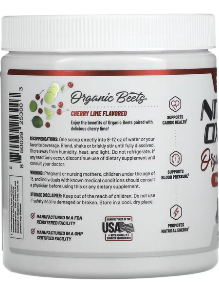 Snap Supplements, Nitric Oxide Organic Beets, Cherry Lime, 8.8 oz