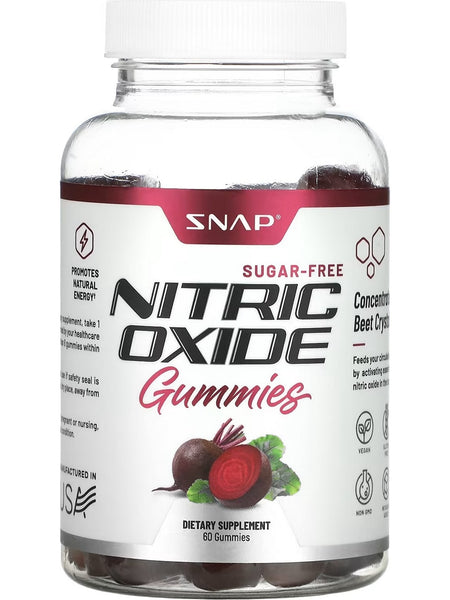 Snap Supplements, Sugar-Free Nitric Oxide Gummies, 60 Gummies