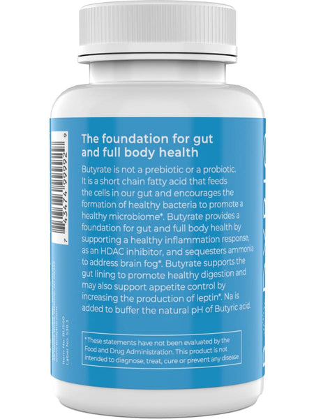 BodyBio, Sodium Butyrate, 60 Non-GMO Capsules