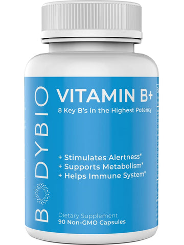 BodyBio, Vitamin B+, 90 Capsules