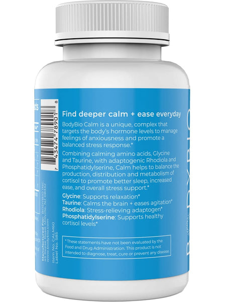 BodyBio, BodyBio Calm, 60 Capsules