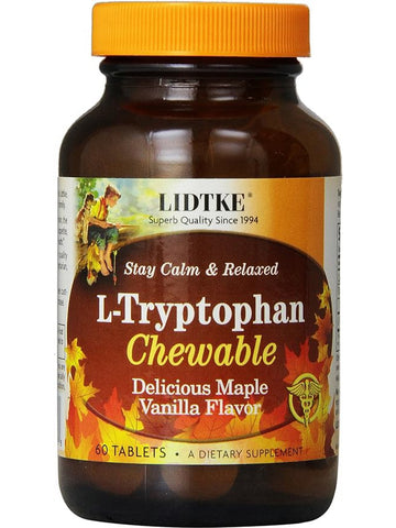 Lidtke, L-Tryptophan Chewable, Delicious Maple Vanilla, 60 Tablets