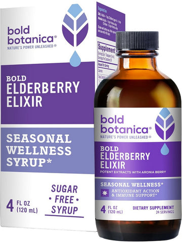 Bold Botanica, Bold Elderberry Elixir, 4 fl oz