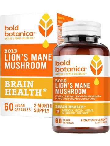 Bold Botanica, Bold Lion's Mane Mushroom, 60 Vegan Capsules