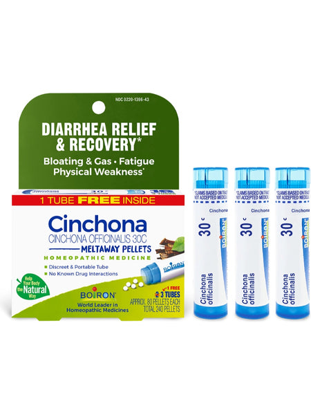 Boiron, Cinchona Officinalis 30C Bonus Pack, 3 Tubes