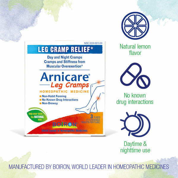 Boiron, Arnicare Leg Cramps, 3 Tubes