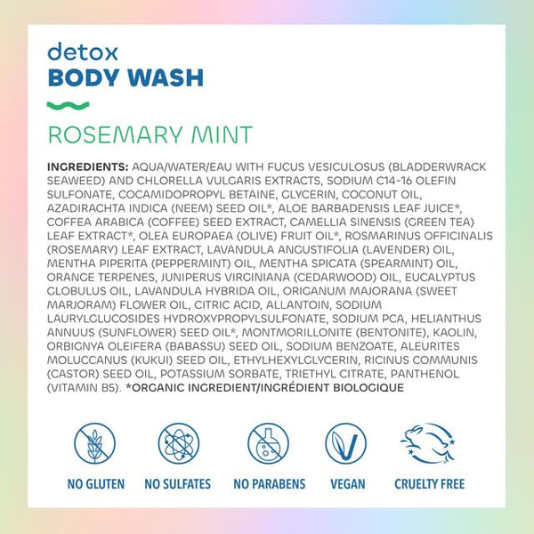 Seaweed Bath Co., Detox Body Wash, Rosemary Mint, 12 fl oz