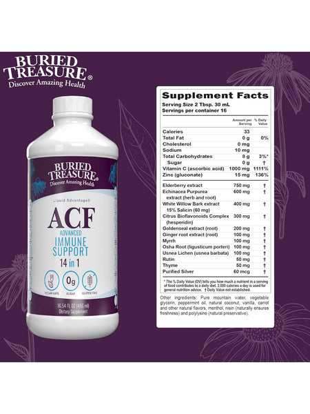 Buried Treasure, ACF Immune Support, 16.54 fl oz