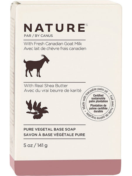 Nature by Canus, Pure Vegetal Base Soap with Fresh Canadian Goat Milk, Real Shea Butter, 5 oz