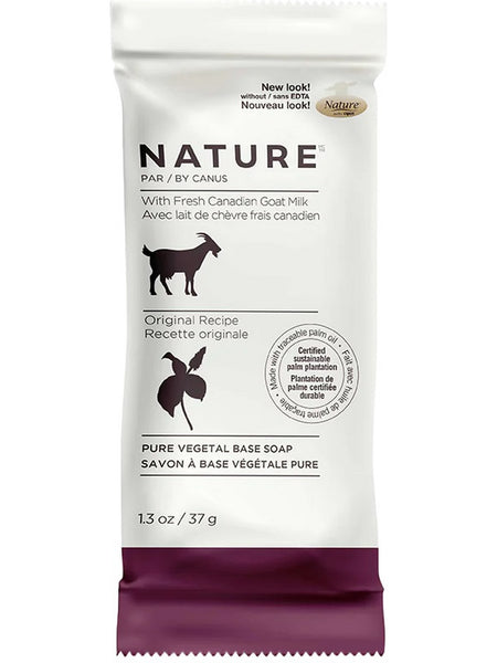 Nature by Canus, Pure Vegetal Base Soap with Fresh Canadian Goat Milk, Original Recipe, 1.3 oz