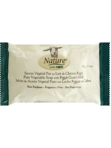 Nature by Canus, Pure Vegetable Soap with Fresh Goat's Milk, Fragrance Free, 1.3 oz