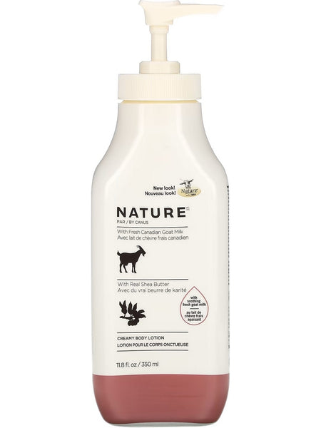 Nature by Canus, Creamy Body Lotion with Fresh Canadian Goat Milk, Real Shea Butter, 11.8 fl oz