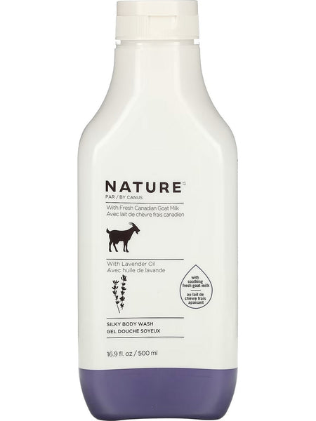 Nature by Canus, Silky Body Wash with Fresh Canadian Goat Milk, Lavender Oil, 16.9 fl oz