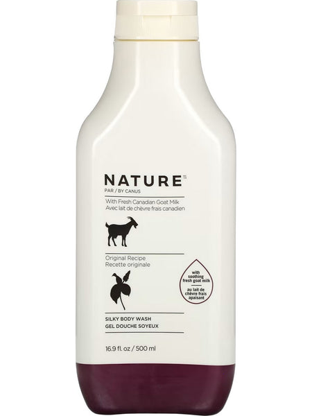 Nature by Canus, Silky Body Wash with Fresh Canadian Goat Milk, Original Recipe, 16.9 fl oz