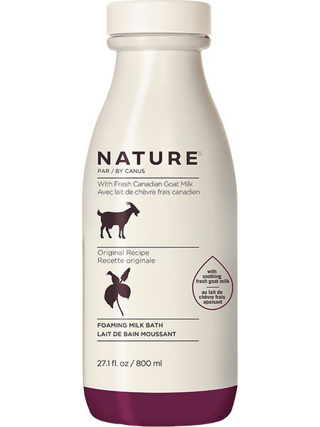 Nature by Canus, Foaming Milk Bath with Fresh Canadian Goat Milk, Original Recipe, 27.1 fl oz