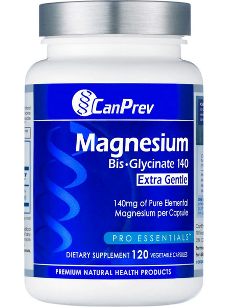 CanPrev, Magnesium Bis-Glycinate 140 Extra Gentle, 140 mg, 120 Vegetable Capsules