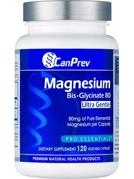 CanPrev, Magnesium Bis-Glycinate 80 Ultra Gentle, 80 mg, 120 Vegetable Capsules