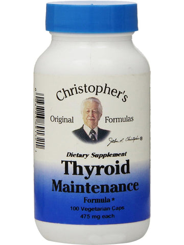 Christopher's Original Formulas, Thyroid Maintenance, 100 Vegetarian Caps