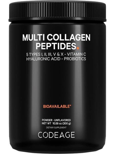 Codeage, Multi Collagen Peptides + Probiotics, 10.58 oz