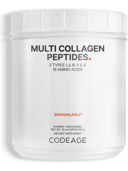 Codeage, Multi Collagen Peptides, Unflavored, 20 oz