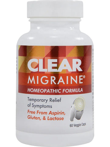 Clear Products, Clear Migraine, Homeopathic Formula, 60 Veggie Caps