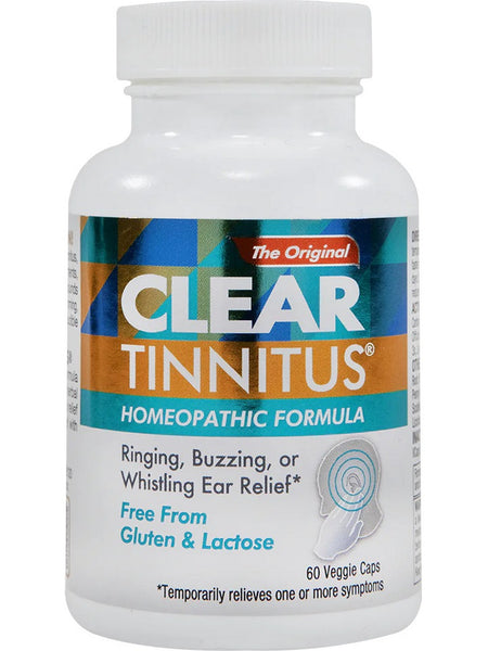 Clear Products, Clear Tinnitus, Homeopathic Formula, 60 Veggie Caps