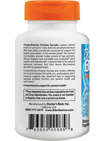 Doctor's Best, Comprehensive Prostate Formula, 120 vegicaps