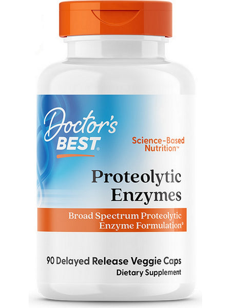 Doctor's Best, Proteolytic Enzymes, 90 veggie caps