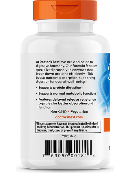 Doctor's Best, Proteolytic Enzymes, 90 veggie caps