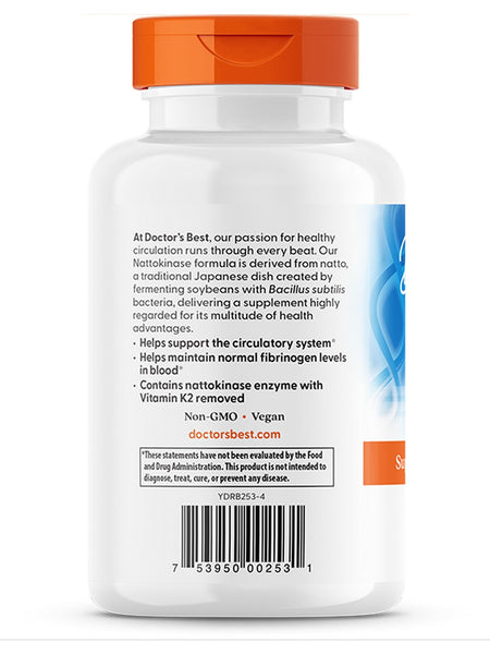 Doctor's Best, Nattokinase, 2,000 FU, 270 veggie caps