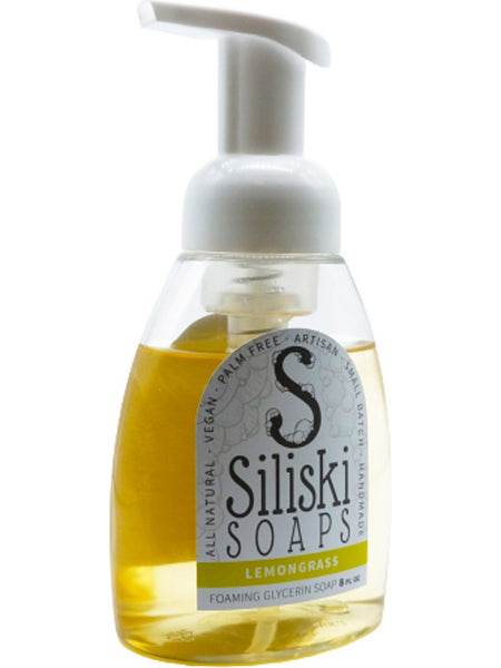 Siliski Soaps, Foaming Glycerin Soap, Lemongrass, 8 fl oz