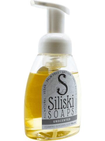 Siliski Soaps, Foaming Glycerin Soap, Unscented, 8 fl oz