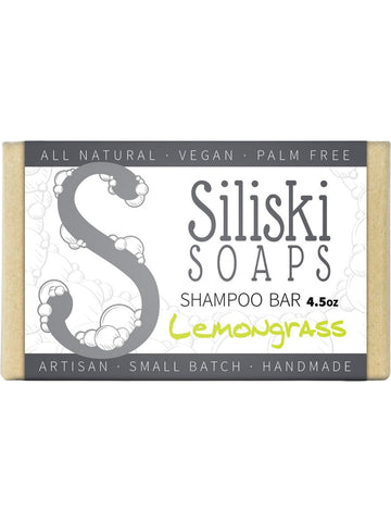 Siliski Soaps, Shampoo Bar, Lemongrass, 4.5 oz